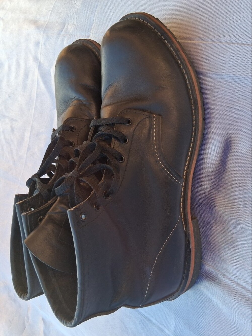 Red Wing Shoes Black Leather Chukka Boots Sz.13 Made In Usa